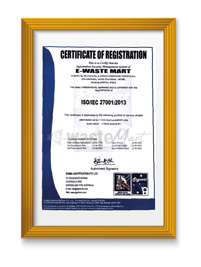 waste management certificate